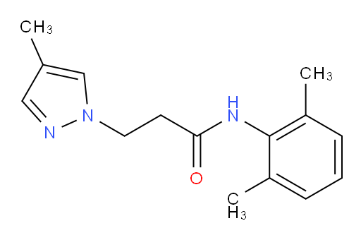 N-(2,6-dimethylphenyl)-3-(4-methyl-1H-pyrazol-1-yl)propanamide