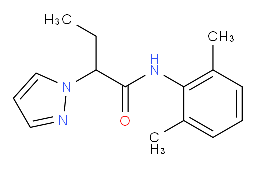 N-(2,6-dimethylphenyl)-2-(1H-pyrazol-1-yl)butanamide