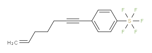 4-(hept-6-en-1-yn-1-yl)(pentafluoromercapto)benzene