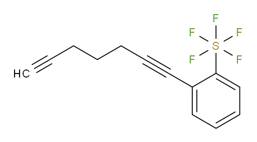 2-(hepta-1,6-diyn-1-yl)(pentafluoromercapto)benzene