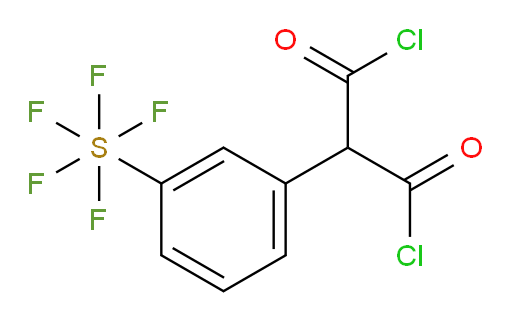 2-(3-(pentafluoromercapto)phenyl)malonyl dichloride