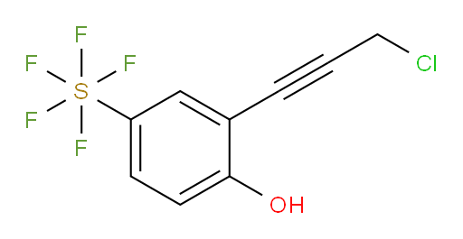 [2-(3-Chloro-1-propyn-1-yl)phenol]sulfur pentafluoride