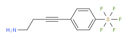 4-(4-aminobut-1-yn-1-yl)(pentafluoromercapto)benzene