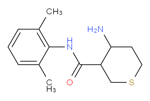 4-amino-N-(2,6-dimethylphenyl)tetrahydro-2H-thiopyran-3-carboxamide