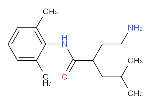 2-(2-aminoethyl)-N-(2,6-dimethylphenyl)-4-methylpentanamide