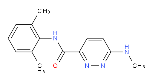 N-(2,6-dimethylphenyl)-6-(methylamino)pyridazine-3-carboxamide
