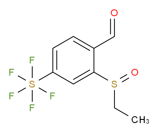 2-(ethylsulfinyl)-4-(pentafluoromercapto)benzaldehyde