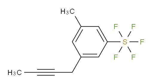 3-(but-2-yn-1-yl)-5-methyl(pentafluoromercapto)benzene
