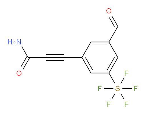3-(3-formyl-5-(pentafluoromercapto)phenyl)propiolamide