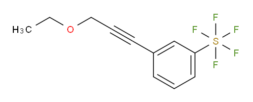 3-(3-ethoxyprop-1-yn-1-yl)(pentafluoromercapto)benzene