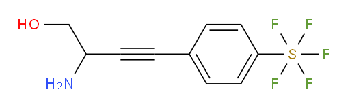 2-amino-4-(4-(pentafluoromercapto)phenyl)but-3-yn-1-ol