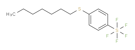 4-(heptylthio)(pentafluoromercapto)benzene