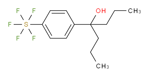 4-(4-(pentafluoromercapto)phenyl)heptan-4-ol