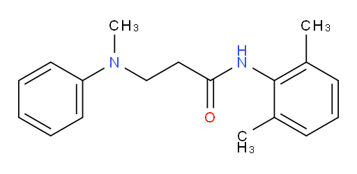N-(2,6-dimethylphenyl)-3-(methyl(phenyl)amino)propanamide