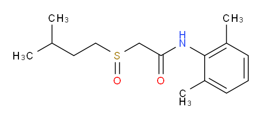 N-(2,6-dimethylphenyl)-2-(isopentylsulfinyl)acetamide