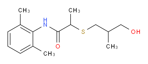 N-(2,6-dimethylphenyl)-2-((3-hydroxy-2-methylpropyl)thio)propanamide