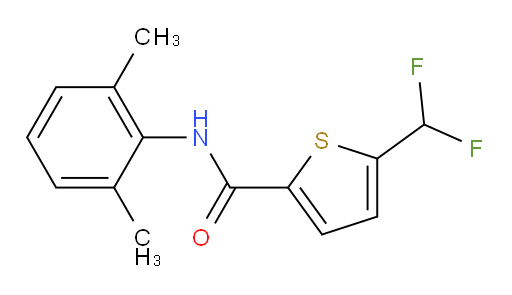 5-(difluoromethyl)-N-(2,6-dimethylphenyl)thiophene-2-carboxamide