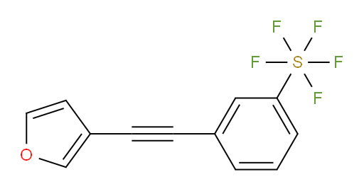 3-(furan-3-ylethynyl)(pentafluoromercapto)benzene