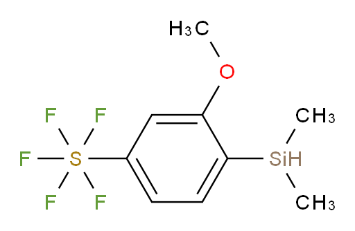 4-(dimethylsilyl)-3-methoxy(pentafluoromercapto)benzene