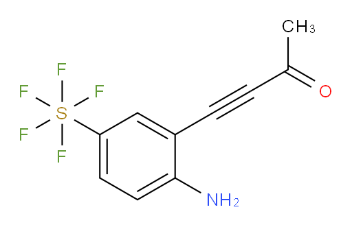 4-(2-amino-5-(pentafluoromercapto)phenyl)but-3-yn-2-one