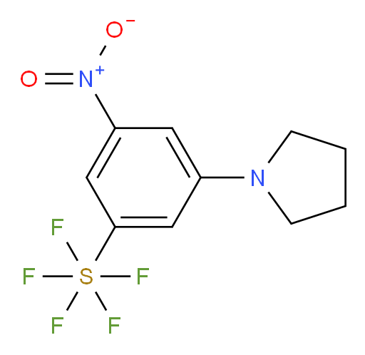 3-nitro-5-(pyrrolidin-1-yl)(pentafluoromercapto)benzene