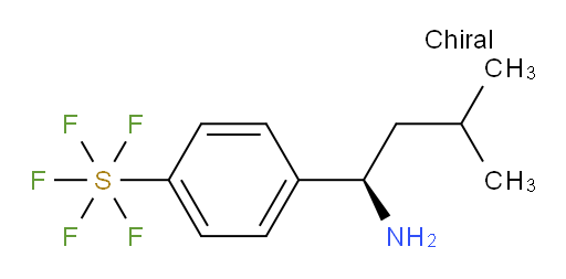 [4-[(1R)-1-Amino-3-methylbutyl]phenyl]sulfur pentafluoride