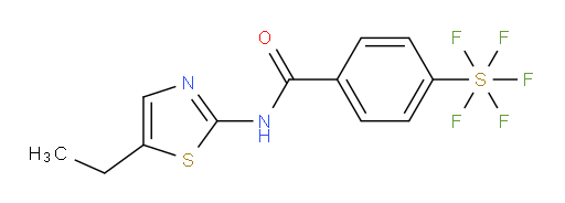 N-(5-ethylthiazol-2-yl)-4-(pentafluoromercapto)benzamide