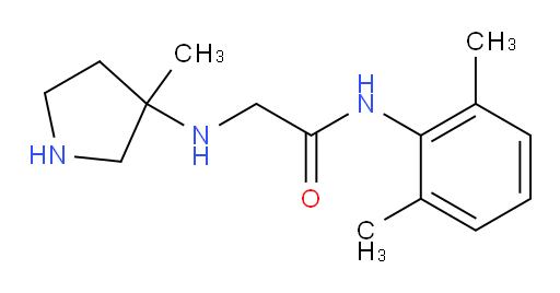 N-(2,6-dimethylphenyl)-2-((3-methylpyrrolidin-3-yl)amino)acetamide