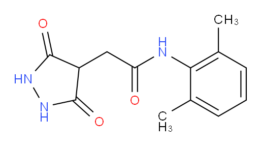 N-(2,6-dimethylphenyl)-2-(3,5-dioxopyrazolidin-4-yl)acetamide