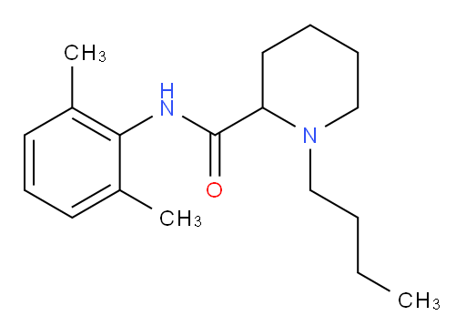 1-butyl-N-(2,6-dimethylphenyl)piperidine-2-carboxamide
