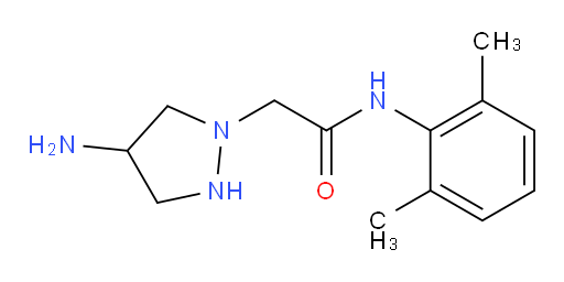2-(4-aminopyrazolidin-1-yl)-N-(2,6-dimethylphenyl)acetamide