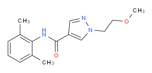 N-(2,6-dimethylphenyl)-1-(2-methoxyethyl)-1H-pyrazole-4-carboxamide