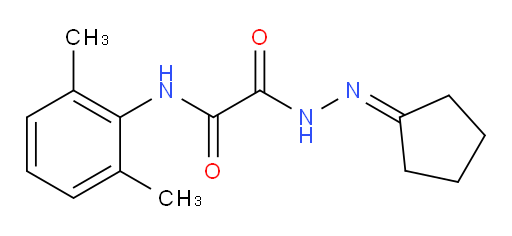 2-(2-cyclopentylidenehydrazinyl)-N-(2,6-dimethylphenyl)-2-oxoacetamide