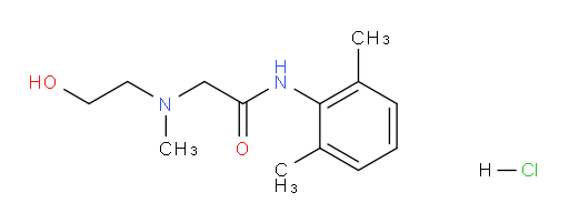 N-(2,6-dimethylphenyl)-2-((2-hydroxyethyl)(methyl)amino)acetamide hydrochloride