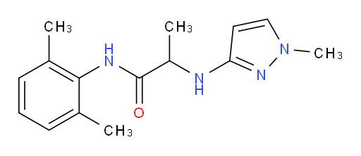 N-(2,6-dimethylphenyl)-2-((1-methyl-1H-pyrazol-3-yl)amino)propanamide