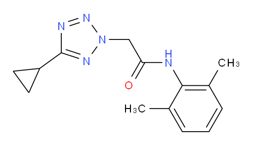 2-(5-cyclopropyl-2H-tetrazol-2-yl)-N-(2,6-dimethylphenyl)acetamide