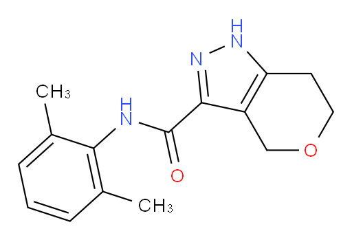 N-(2,6-dimethylphenyl)-1,4,6,7-tetrahydropyrano[4,3-c]pyrazole-3-carboxamide
