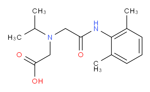 2-((2-((2,6-dimethylphenyl)amino)-2-oxoethyl)(isopropyl)amino)acetic acid