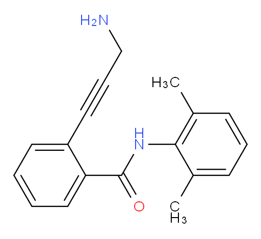 2-(3-aminoprop-1-yn-1-yl)-N-(2,6-dimethylphenyl)benzamide