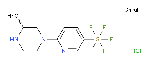 (R)-6-(3-methylpiperazin-1-yl)pyridine-3-ylsulfur pentafluoride hydrochloride