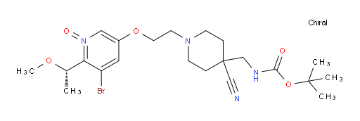 (S)-3-bromo-5-(2-(4-(((tert-butoxycarbonyl)amino)methyl)-4-cyanopiperidin-1-yl)ethoxy)-2-(1-methoxyethyl)pyridine 1-oxide