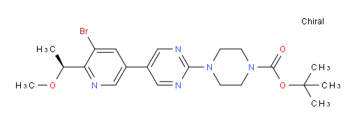 (S)-tert-butyl 4-(5-(5-bromo-6-(1-methoxyethyl)pyridin-3-yl)pyrimidin-2-yl)piperazine-1-carboxylate