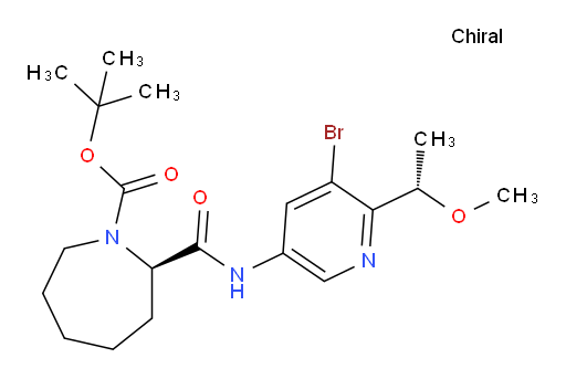 (R)-tert-butyl 2-((5-bromo-6-((S)-1-methoxyethyl)pyridin-3-yl)carbamoyl)azepane-1-carboxylate