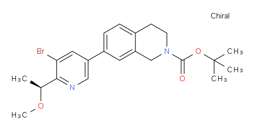 (S)-tert-butyl 7-(5-bromo-6-(1-methoxyethyl)pyridin-3-yl)-3,4-dihydroisoquinoline-2(1H)-carboxylate