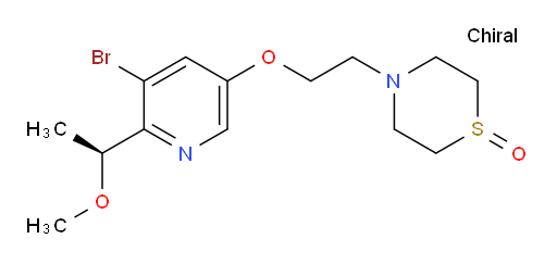(S)-4-(2-((5-bromo-6-(1-methoxyethyl)pyridin-3-yl)oxy)ethyl)thiomorpholine 1-oxide
