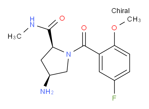 (2S,4S)-4-amino-1-(5-fluoro-2-methoxybenzoyl)-N-methylpyrrolidine-2-carboxamide