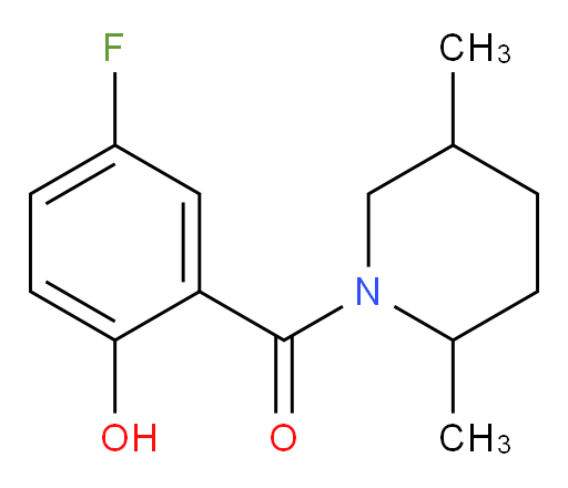 (2,5-dimethylpiperidin-1-yl)(5-fluoro-2-hydroxyphenyl)methanone