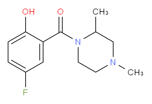 (2,4-dimethylpiperazin-1-yl)(5-fluoro-2-hydroxyphenyl)methanone