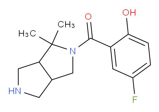 (1,1-dimethylhexahydropyrrolo[3,4-c]pyrrol-2(1H)-yl)(5-fluoro-2-hydroxyphenyl)methanone