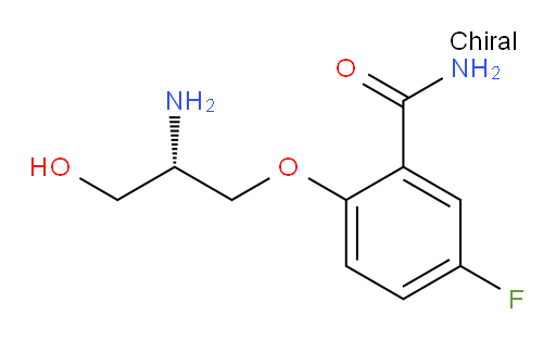 (S)-2-(2-amino-3-hydroxypropoxy)-5-fluorobenzamide